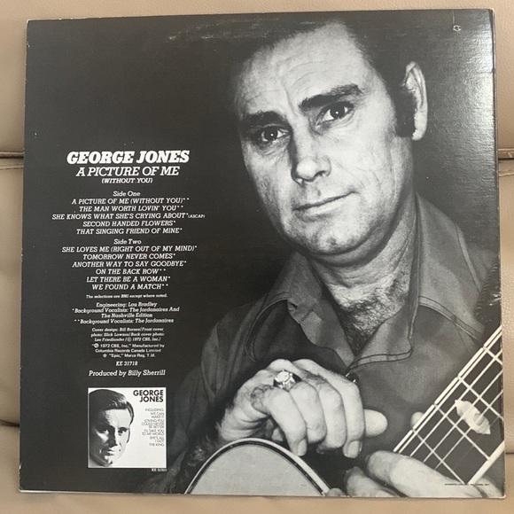 George Jones A Picture Of Me (Without You) 1972 Vinyl - Picture 2 of 2